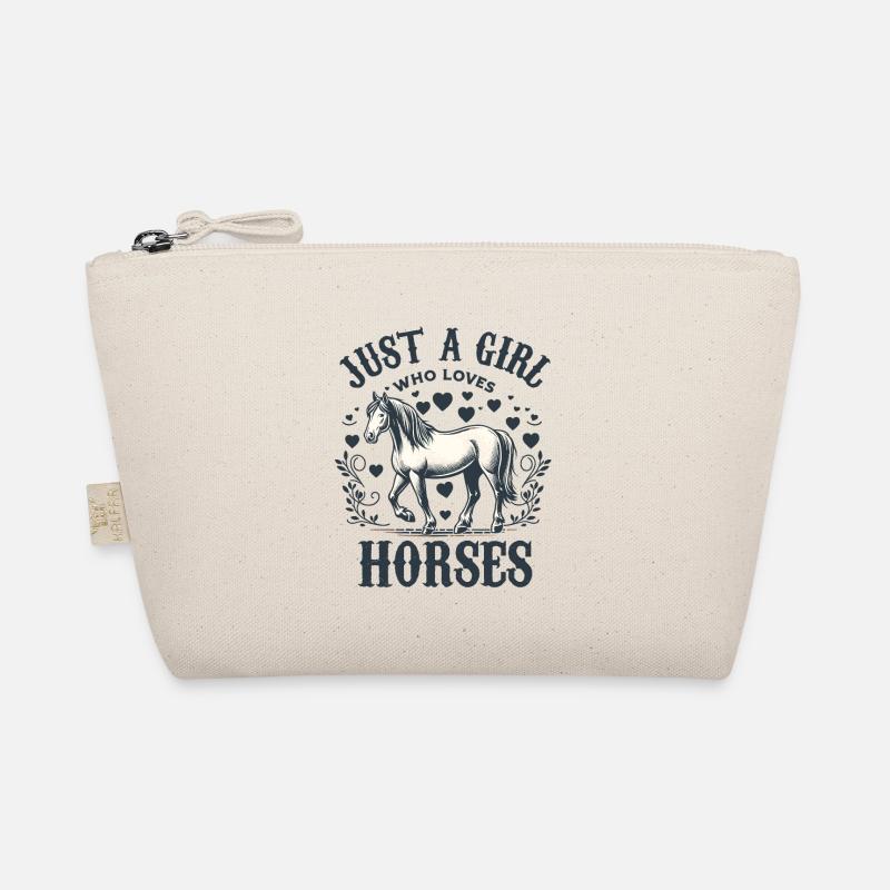 Pferdeliebhaber Geschenk Nur ein Mädchen, das Pferde liebt Bio-Täschchen