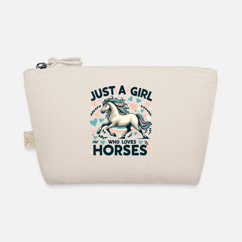 Pferdeliebhaber Geschenk Nur ein Mädchen, das Pferde liebt Bio-Täschchen