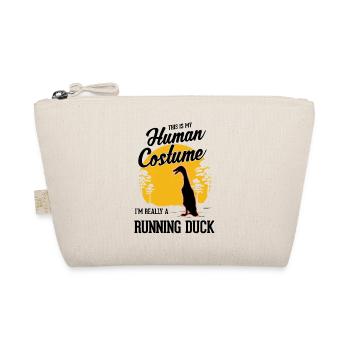 Runner Duck Costume Halloween - Organic Pouch - nature - Front