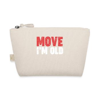 Moving: I'm old, senior, geriatric - Organic Pouch - nature - Front