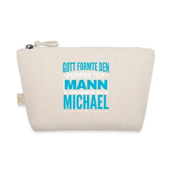 Michael Name Design - Bio-Täschchen - Natur - Vorne