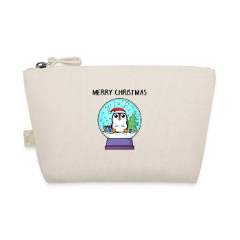 Penguin Christmas - Merry Christmas - Organic Pouch - nature - Front