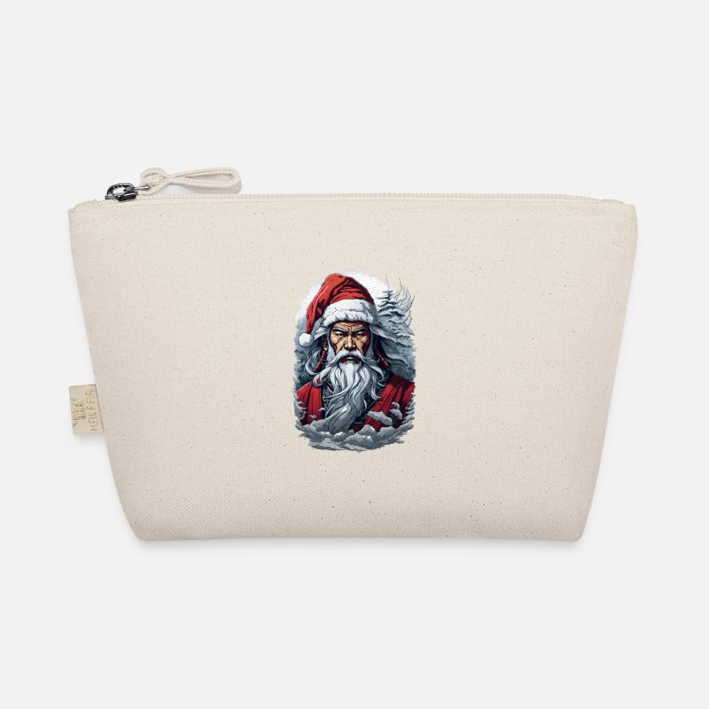 Samurai Santa Funny Christmas Organic Pouch