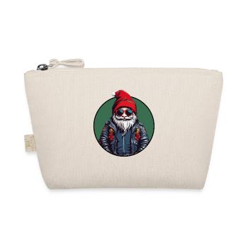 Cool Christmas Santa Claus Funny Christmas Santa - Organic Pouch - nature - Front