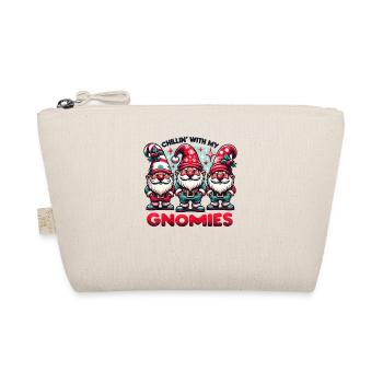Chillin' with my Gnomies Holidays Funny Christmas - Organic Pouch - nature - Front