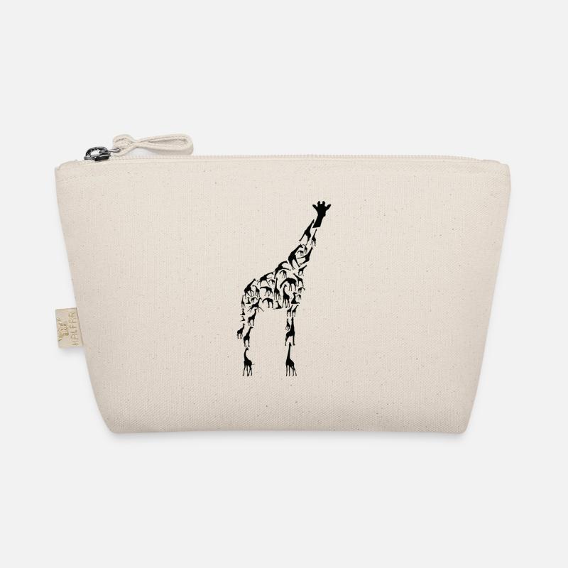 Giraffe Wildlife Afrika Giraffen Silhouette Bio-Täschchen