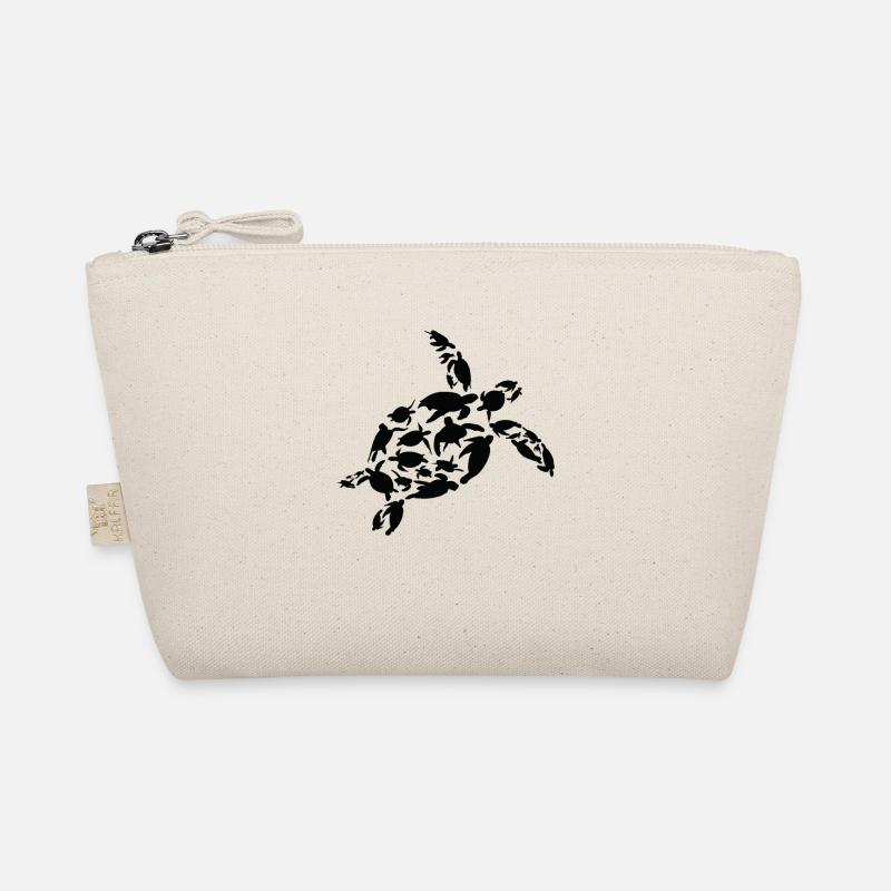 Turtle Marine Biologist Turtles Silhouette Organic Pouch