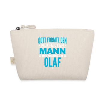 Olaf Name Design - Bio-Täschchen - Natur - Vorne