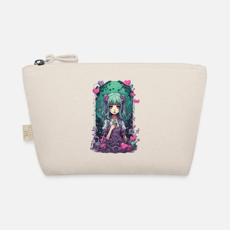 Kawaii Goth e-girl Occulte Pastel Style Anime Trousse biologique
