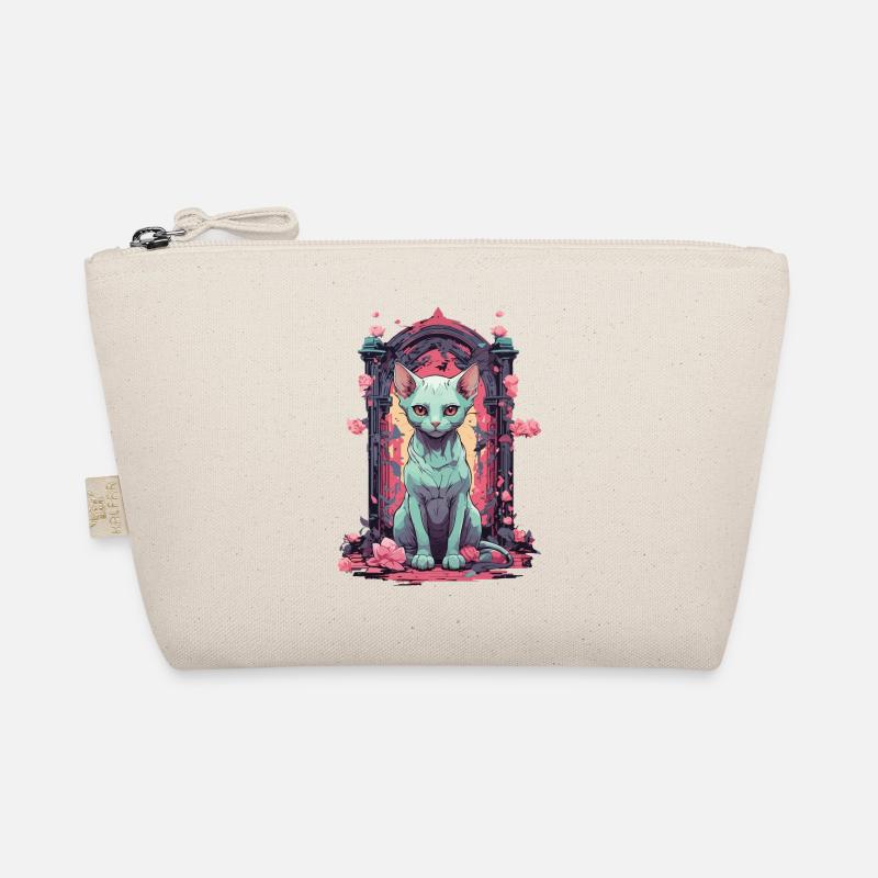 Goth Pastel Sphynx chat mystique et mignon Trousse biologique