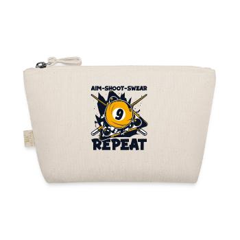 Aim Shoot Swear Repeat Billardtisch Billiards - Bio-Täschchen - Natur - Vorne