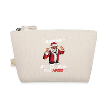 Pull Moche De Noël Humour Père Noel Apéro Famille - Trousse biologique - nature - Devant