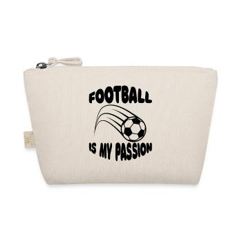 Fußballmannschaft Fußballdesign Fußballspieler - Bio-Täschchen - Natur - Vorne