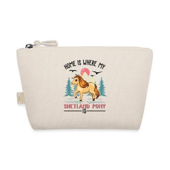La maison est là où se trouve mon poney Shetland - Trousse biologique - nature - Devant