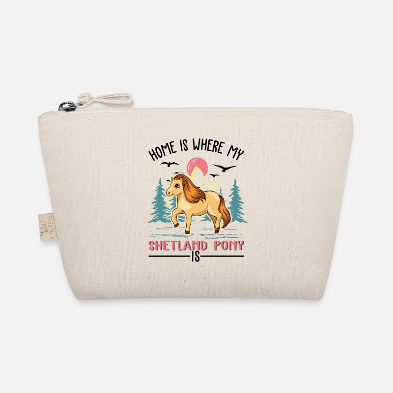 Home is where my Shetland pony is Organic Pouch