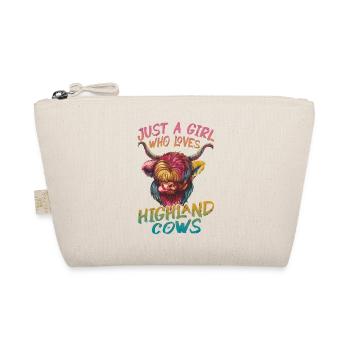 Just A Girl Who Loves Cows - Organic Pouch - nature - Front