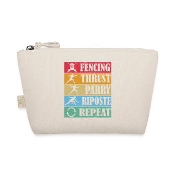 Fencing Thrust Parry Riposte Repeat - Bio-Täschchen - Natur - Vorne