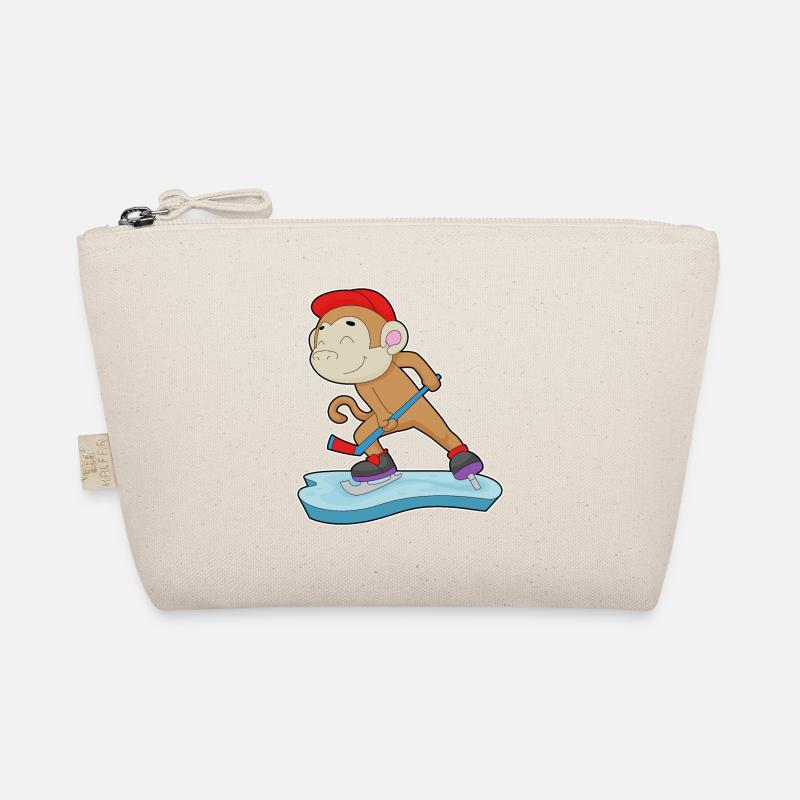 Affe Feldhockey Hockeyschläger Sport Bio-Täschchen