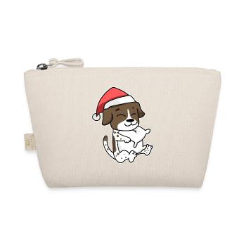 German Shorthaired Dog Animal Christmas - Organic Pouch - nature - Front