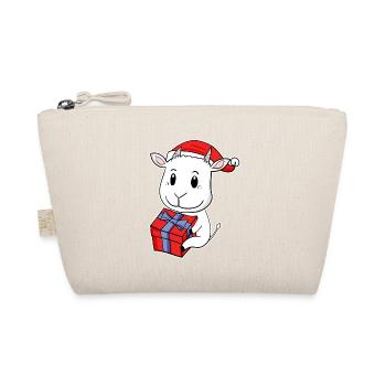 Chèvre avec bonnet de Père Noël - Noël - Trousse biologique - nature - Devant