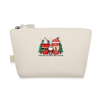 Je crois au café de Noël des femmes drôles de Père Noël - Trousse biologique - nature - Devant