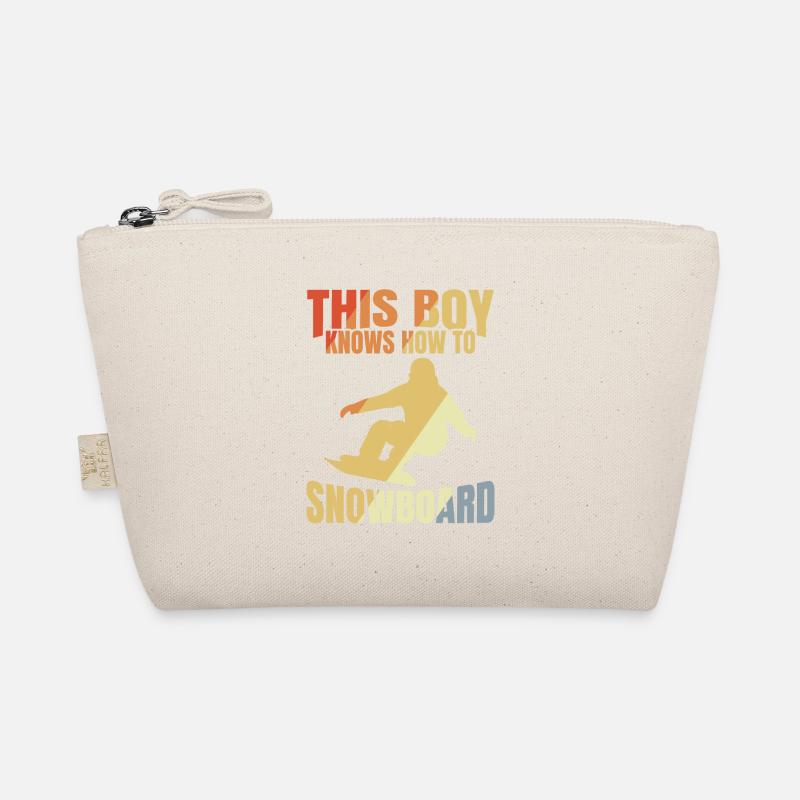 Snowboard Junge Bio-Täschchen