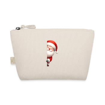 Santa Claus Weihnachten - Bio-Täschchen - Natur - Vorne