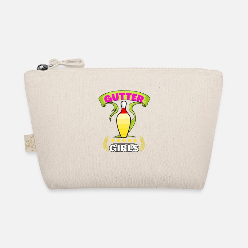 Bowling Lady Rolling Pin Sport Strike Humor Gutter Organic Pouch