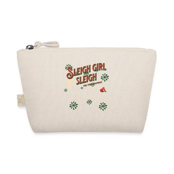 Sleigh Girl Sleigh Funny Ugly Christmas für Frauen - Bio-Täschchen - Natur - Vorne