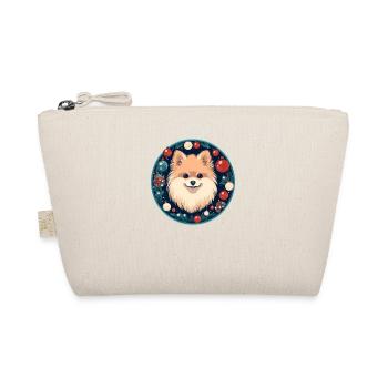 Chien de Poméranie Noël, Chiens d’amour - Trousse biologique - nature - Devant