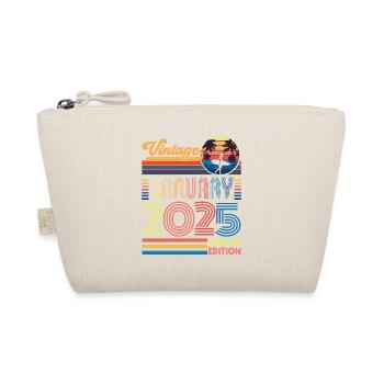 Anniversaire janvier 2025. Cadeau Janvier 2025. - Trousse biologique - nature - Devant