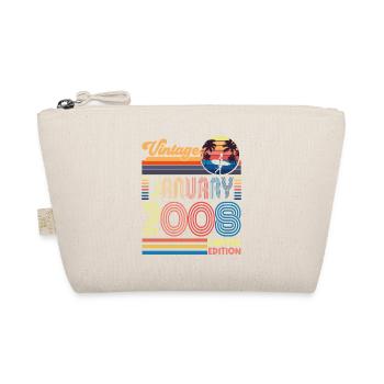 Anniversary January 2008. Gift January 2008. - Organic Pouch - nature - Front