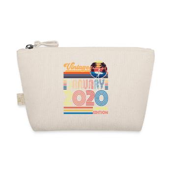 Geburtstag Januar 2020. Geschenk Januar 2020. - Bio-Täschchen - Natur - Vorne