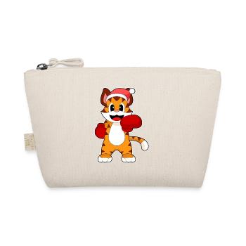 Tiger Weihnachten Boxen - Bio-Täschchen - Natur - Vorne