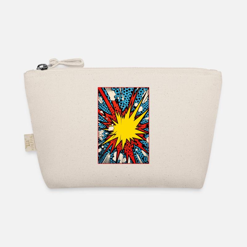 A Pop Art Cartoon Explosion: Boom! Organic Pouch