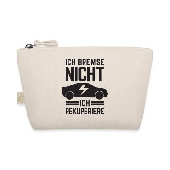 Ich Bremse nicht ich rekuperiere E-Auto Elektro - Bio-Täschchen - Natur - Vorne