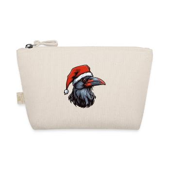 Krähe Rabe Weihnachten Tier Kopf - Bio-Täschchen - Natur - Vorne