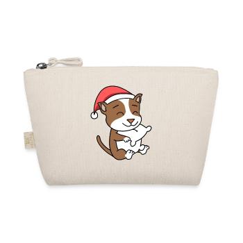 Staffordshire Bull Terrier Dog Animal Christmas - Organic Pouch - nature - Front