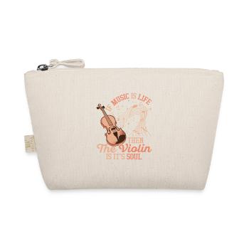 If Music Is Life Then The Violin Orchestra Violini - Organic Pouch - nature - Front