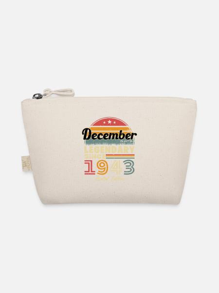 Dezember 1943 Vintage Retro Geburtstagsgeschenk - Bio-Täschchen - Natur