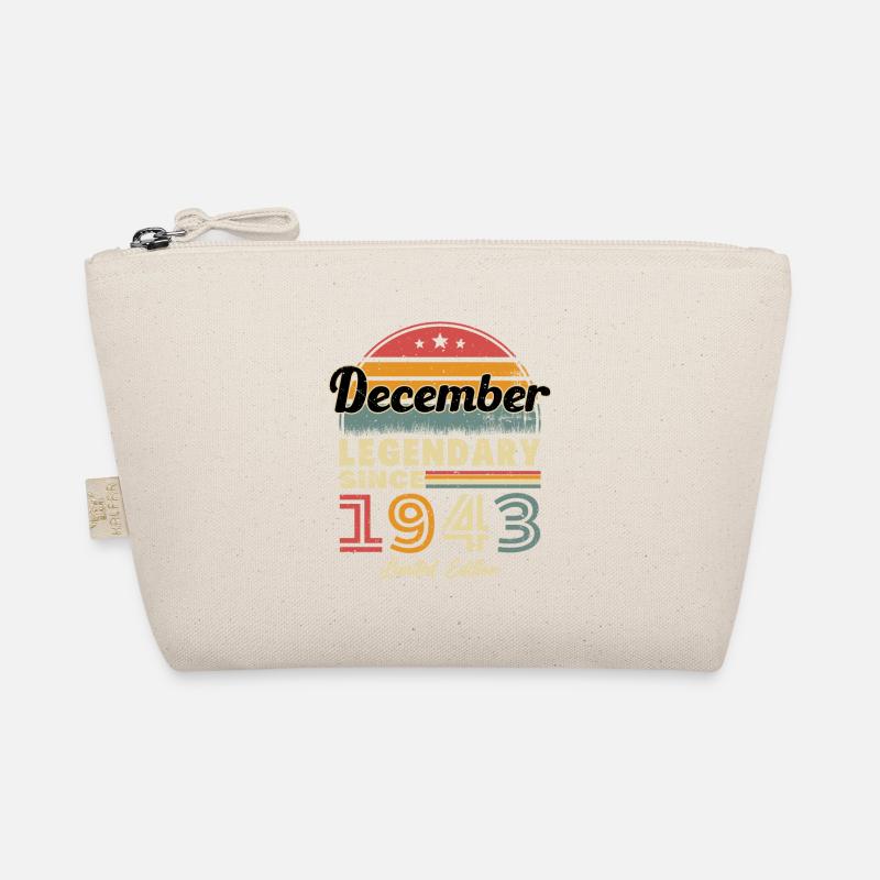 Dezember 1943 Vintage Retro Geburtstagsgeschenk - Bio-Täschchen - Natur
