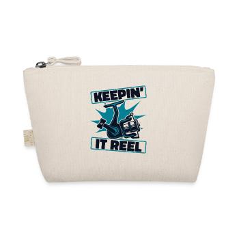 Keepin It Reel Spinnfischer Hochseeangler Angler - Bio-Täschchen - Natur - Vorne