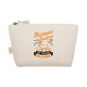 Ziege Ziegenhirte Geschenk - Bio-Täschchen - Natur - Vorne