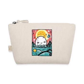 Cute creature hiding in nature - Organic Pouch - nature - Front
