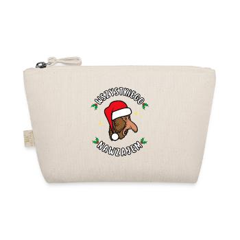 All Out - Funny Christmas T-Shirt - Organic Pouch - nature - Front