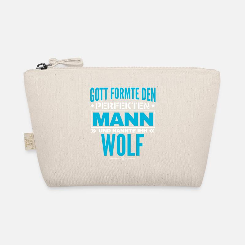 Wolf Name Design Bio-Täschchen
