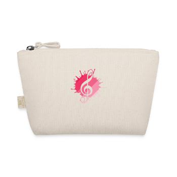 Treble Clef Music Clef - Organic Pouch - nature - Front