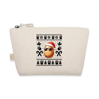 Drôle de pomme de terre Noël frites motif - Trousse biologique - nature - Devant