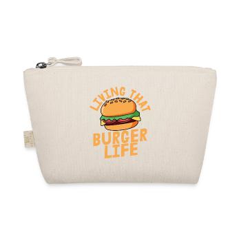 Living That Burger Life Hamburger Food Meat Buns - Bio-Täschchen - Natur - Vorne