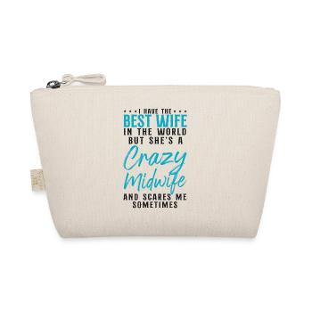 Nurse Midwife Birth Worker Wife - Organic Pouch - nature - Front